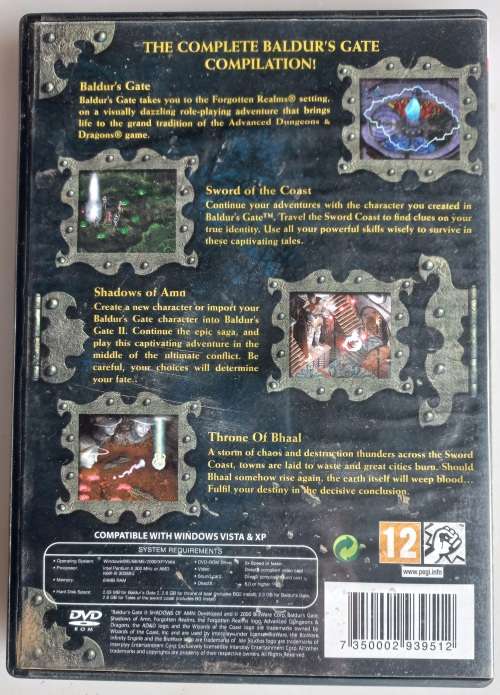 Baldour`s gate 4 in 1 box set PC
