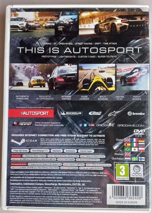 Grid Autosport PC