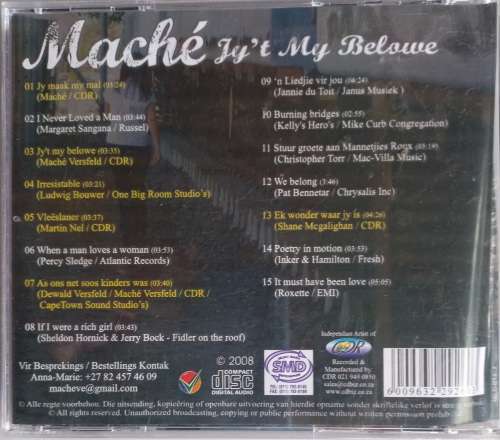 Mache - Jy`t my belowe cd
