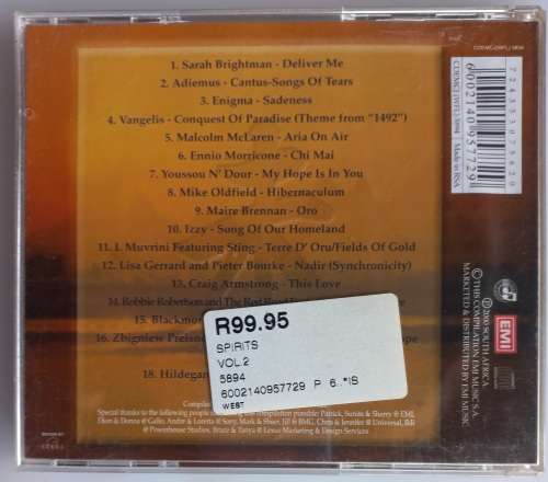 Spirits music for the soul volume two (cd)