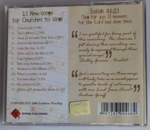 More of you - Endtime worship cd