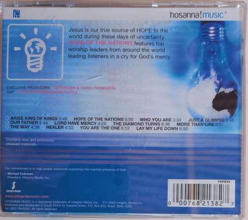 Hope of the nations cd