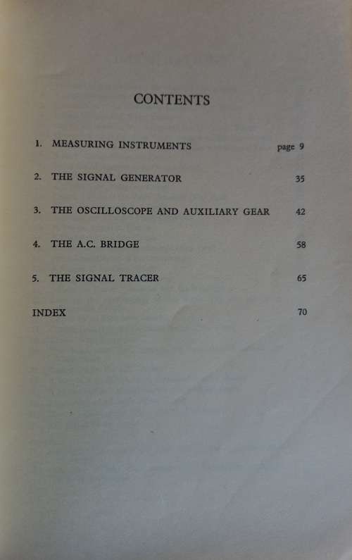 Radio servicing instruments by EN Bradley