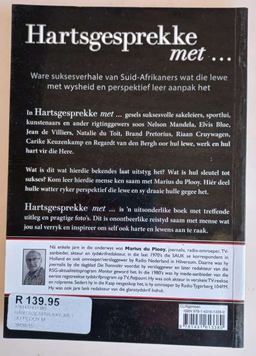 Hartsgesprekke met... deur Marius du Plooy