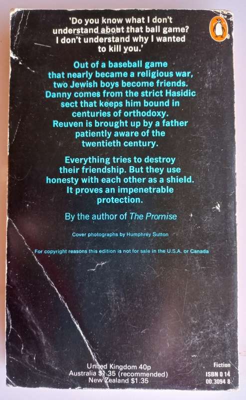 The chosen by Chaim Potok