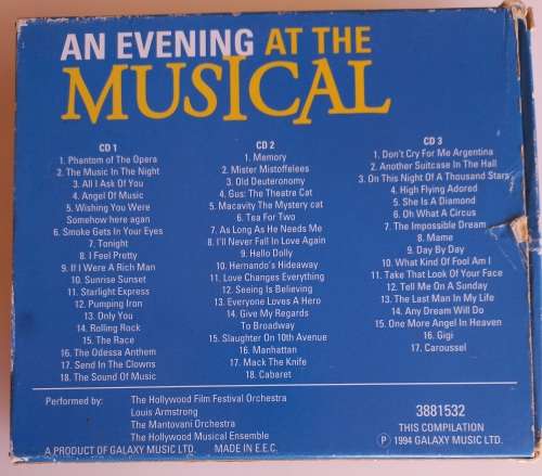 An evening at the musical 3cd box set