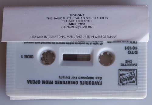 Favourite overtures from opera tape