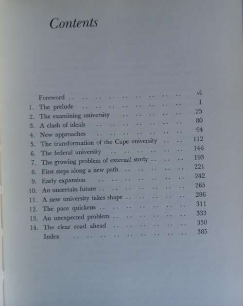 Spes in Arduis, a history of the university of South Africa