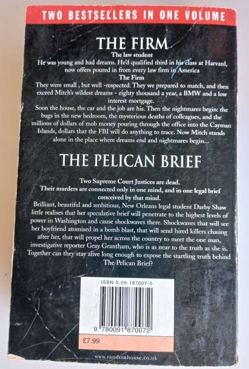 The firm and The pelican brief by John Grisham