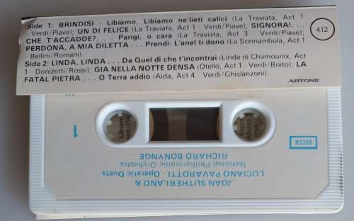 Joan Sutherland and Luciano Pavarotti operatic duets tape