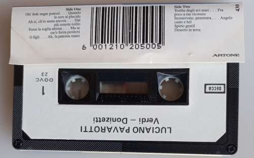 Luciano Pavarotti Verdi-Donizetti tape