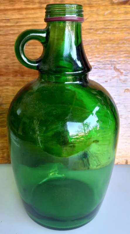 Vintage green bottle
