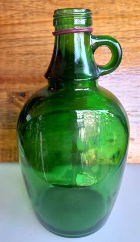 Vintage green bottle