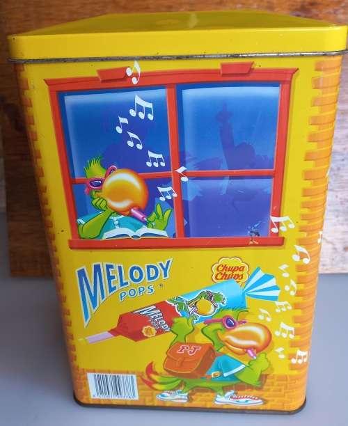 Melody pops tin