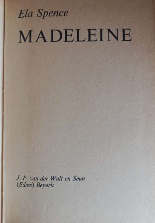 Madeleine deur Ela Spence