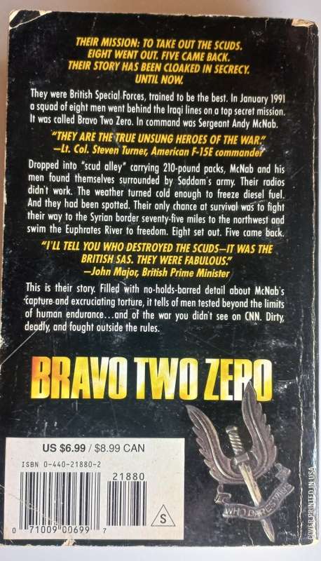 Bravo two zero by Andy McNab
