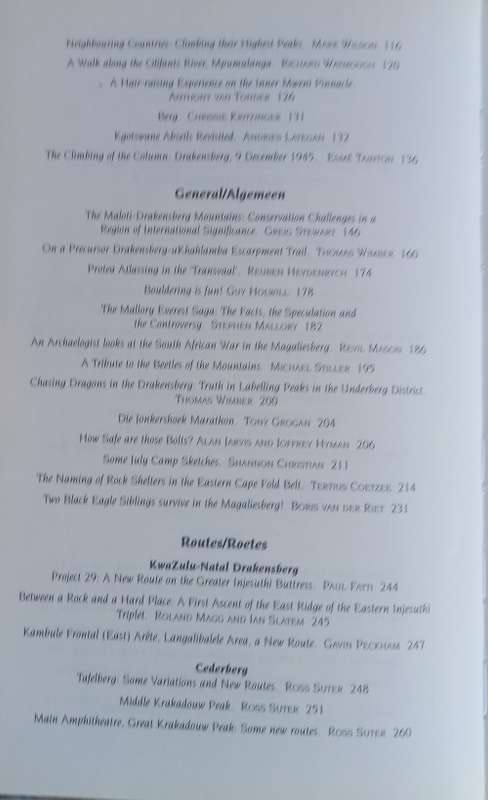 The journal of the mountain club of South Africa - 2000