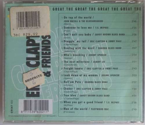 The great Eric Clapton and friends cd