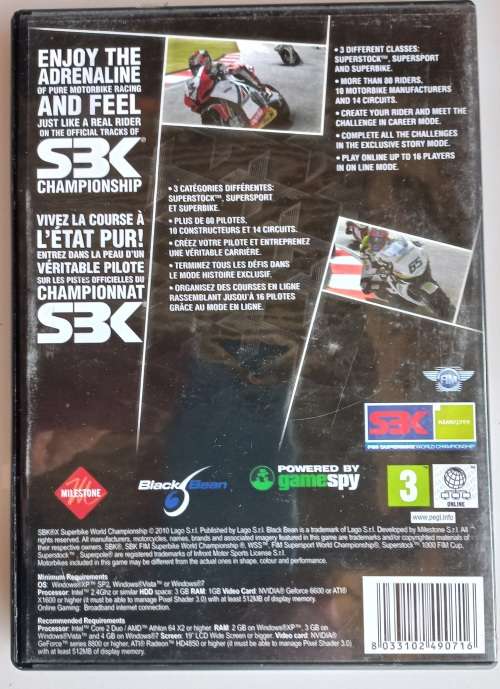 SBKX Superbike world championship PC