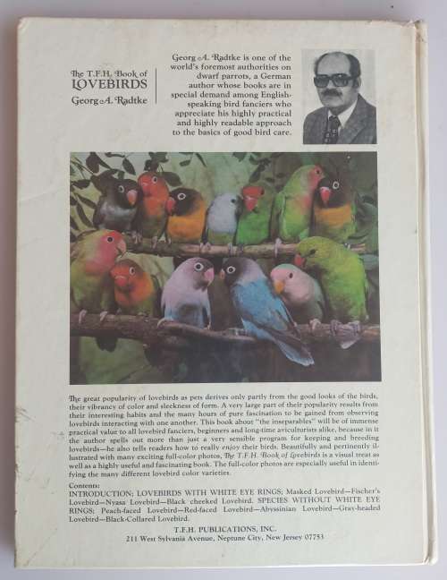 The T.F.H. book of Lovebirds