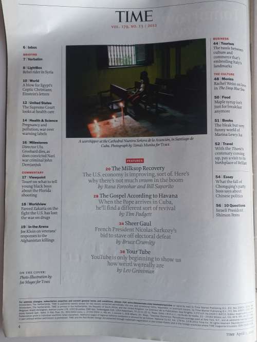 Time magazine April 2, 2012