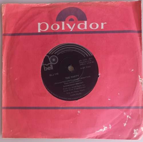 Seven single: Showaddywaddy - The party and Three steps to heaven