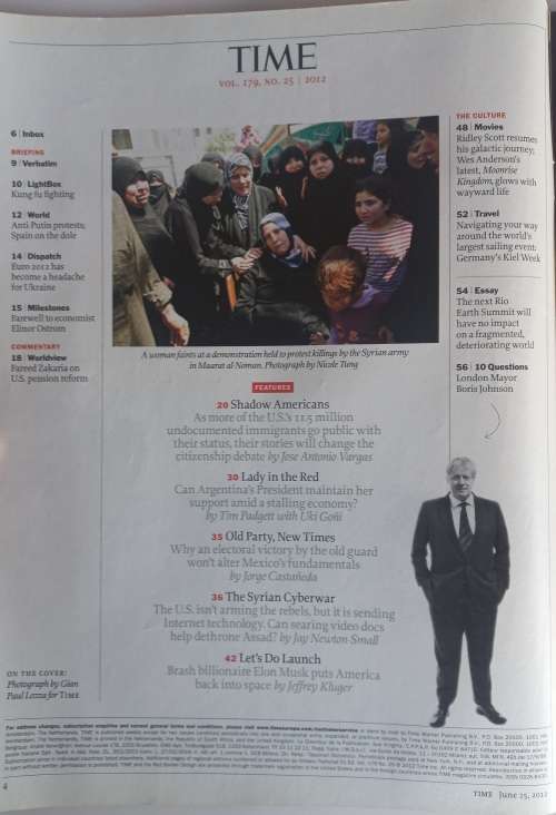 Time magazine June 25, 2012