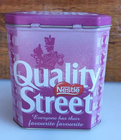 Quality street tin