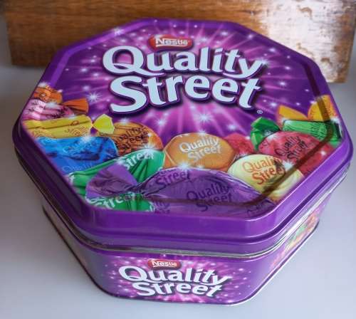 Quality street tin