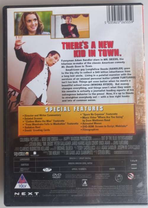Mr Deeds dvd