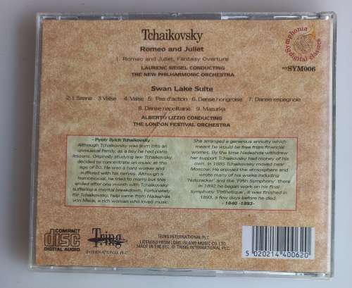 Tchaikovsky: Romeo and Juliet, Swan lake suite cd