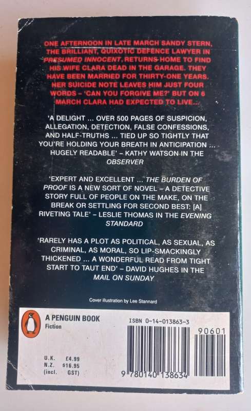 The burden of proof by Scott Turow
