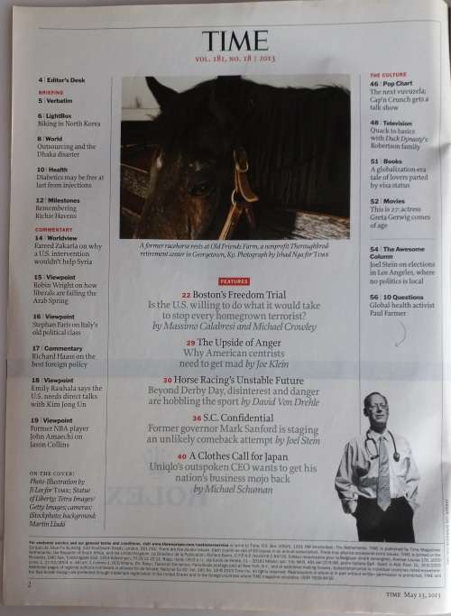 Time magazine May 13, 2013