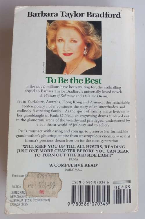 To be the best by Barbara Taylor Bradford