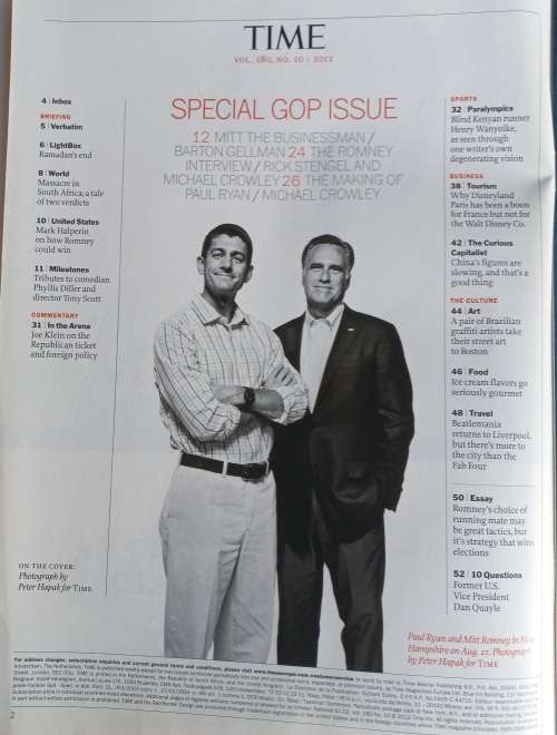Time magazine September 3, 2012