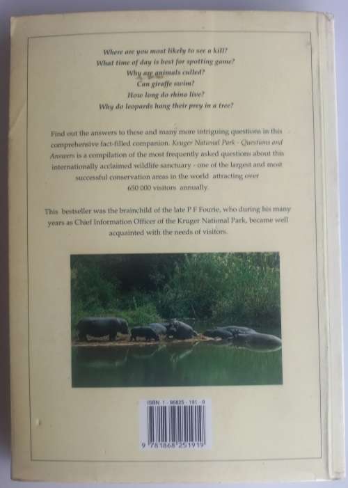 Kruger national park questions & answers