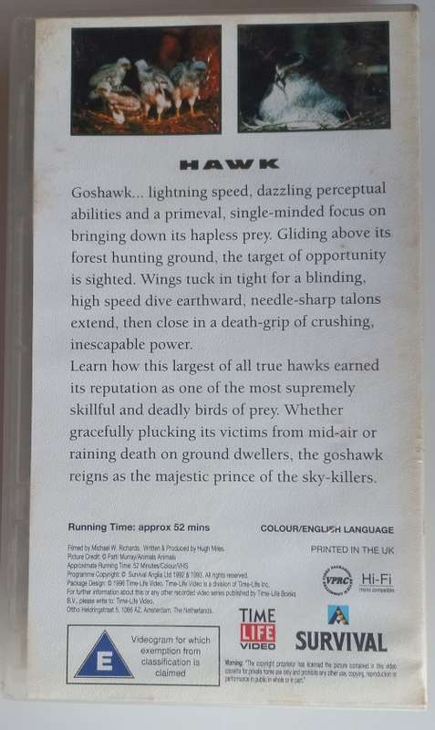 Predators of the wild - Hawk VHS