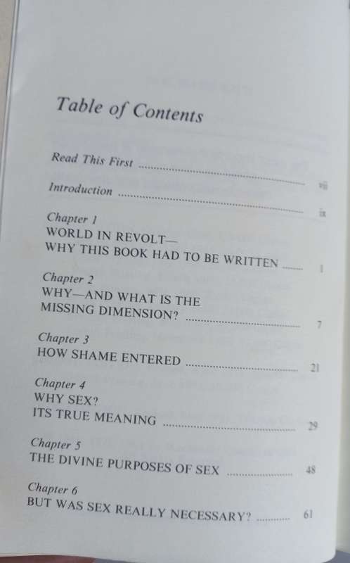The missing dimension in sex by Herbert W Armstrong