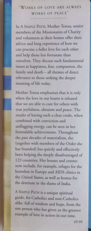 Mother Teresa A simple path