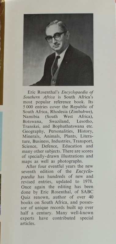 Encyclopedia of Southern Africa - Eric Rosenthal