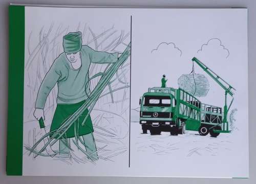 Vintage school posters x 8: The SA sugar industry geography teacher`s kit no 1