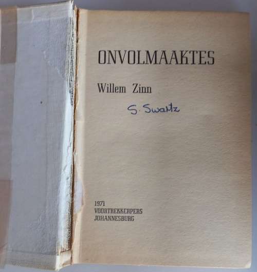 Onvolmaaktes deur Willem Zinn