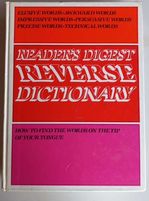 Reader`s digest reverse dictionary