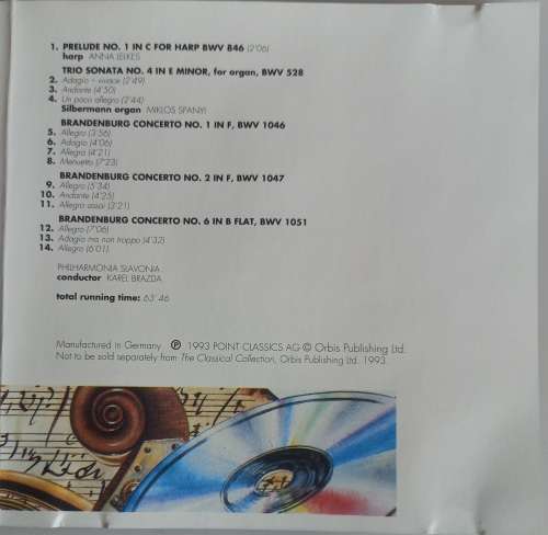 JS Bach - Baroque masterpieces cd
