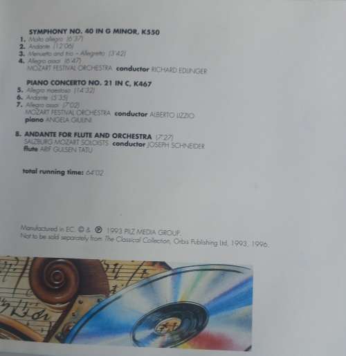 Mozart - Melodic masterpieces cd