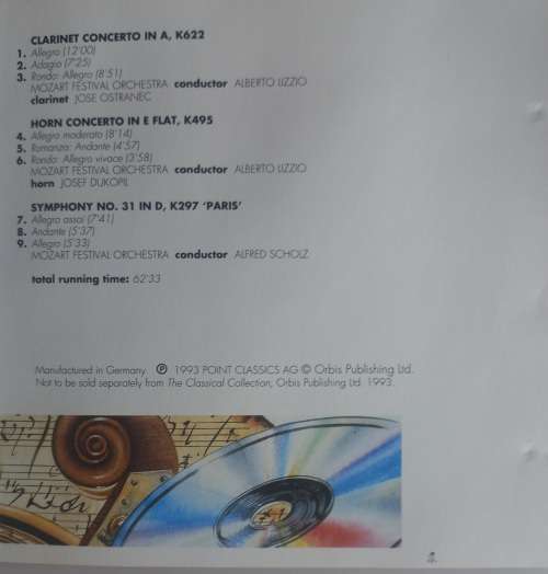 Mozart - Melodic masterpieces cd