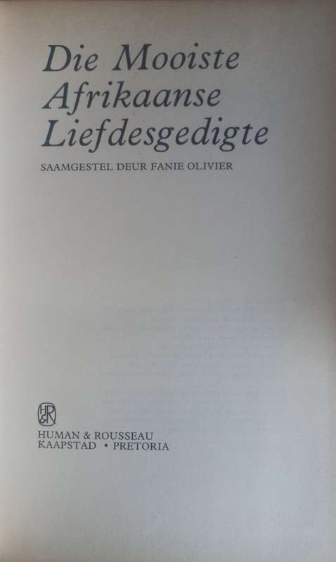 Die mooiste Afrikaanse liefdesgedigte