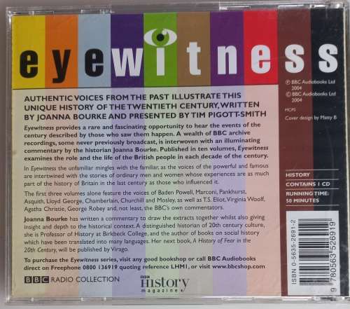 Eyewitness single cd