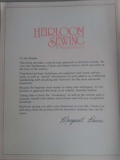 Heirloom sewing by Margaret Pierce