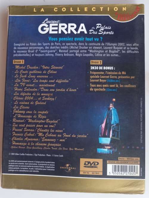 Laurent Gerra Au Palais des sports 2 dvd